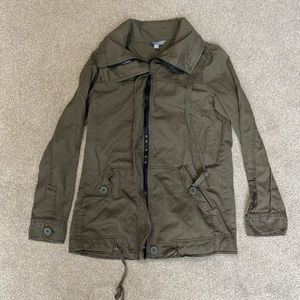 Rubbish Green Military Full Zip Jacket Size XS